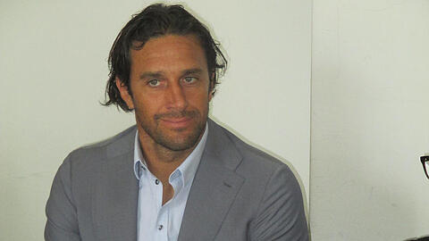Vor der Verhandlung: Luca Toni im Oberlandesgericht.