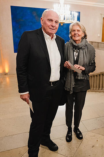 Uli Hoene&szlig; mit Ehefrau Susi