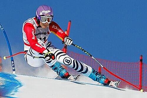 Nach mehr als drei jahren gelang ihr in der Abfahrt wieder ein Sieg: Slalom-Weltmeisterin Maria Riesch.