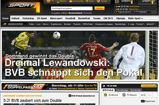 So titeln die Kollegen von Sport1.