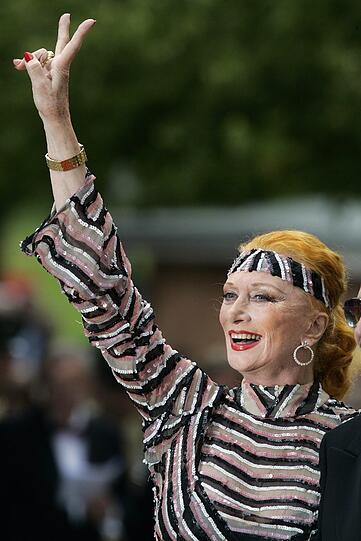 Schauspielerin Margot Werner bei der Eröffnung der Bayreuther Festspiele 2009.