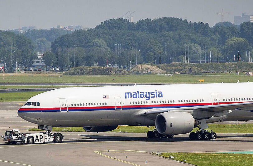 Eine Boeing 777-200 der Malaysia Airlines: Auch die Maschine des verschwunden Malaysia Fluges MH370 war eine Boeing 777-200. Foto: Valerie Kuypers/Archiv