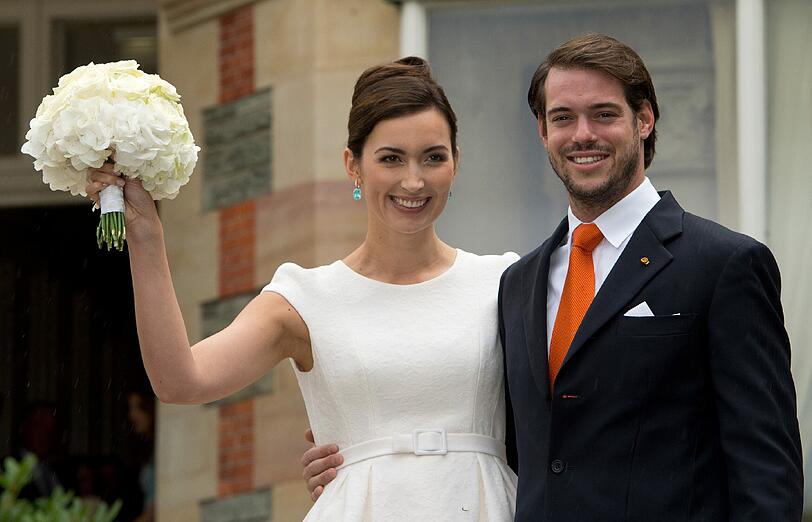Bei ihrer Hochzeit im September 2013: Félix von Luxemburg und Claire Lademacher.