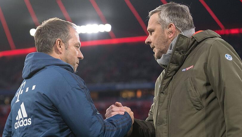 Dietmar Hamann (r.) und Bayern-Trainer Hansi Flick Dietmar Hamann (r.) und Bayern-Trainer Hansi Flick