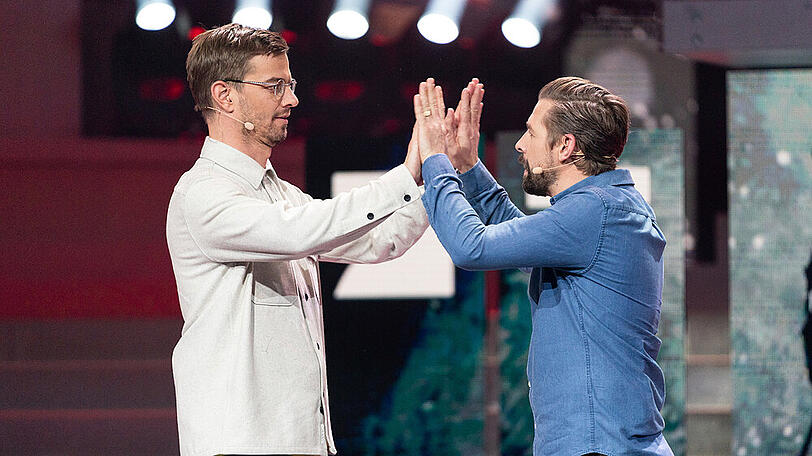 Für gewöhnlich ein eingespieltes Duo: Joko Winterscheidt (l.) und Klaas Heufer-Umlauf