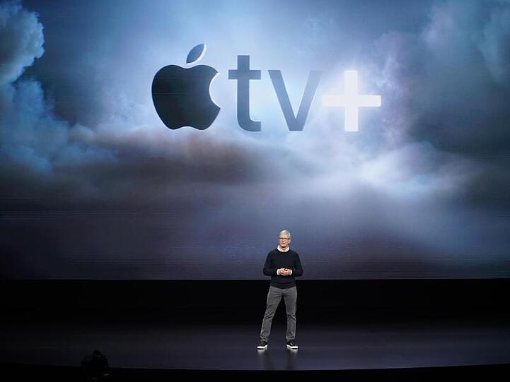 Apple-Chef Tim Cook bei der Vorstellung des Video-Streamingdienstes "Apple TV Plus" und der neuen Abo-Dienste.
