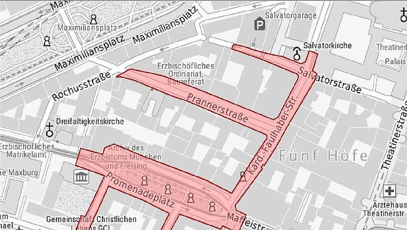 Der Sicherheitsbereich für die Münchner Sicherheitskonferenz 2025. Der Sicherheitsbereich für die Münchner Sicherheitskonferenz 2025.