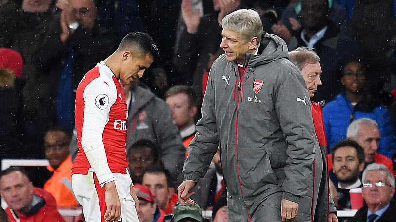 Weiter gemeinsam bei Arsenal London? Alexis Sanchez (l.) und sein Teammanager Arsene Wenger.