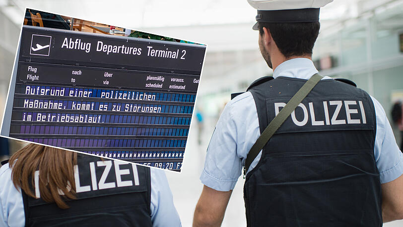 Polizeiliche Maßnahmen am Flughafen können viele Hintergründe haben. Betroffen sind davon aber immer die Passagiere. Polizeiliche Maßnahmen am Flughafen können viele Hintergründe haben. Betroffen sind davon aber immer die Passagiere.