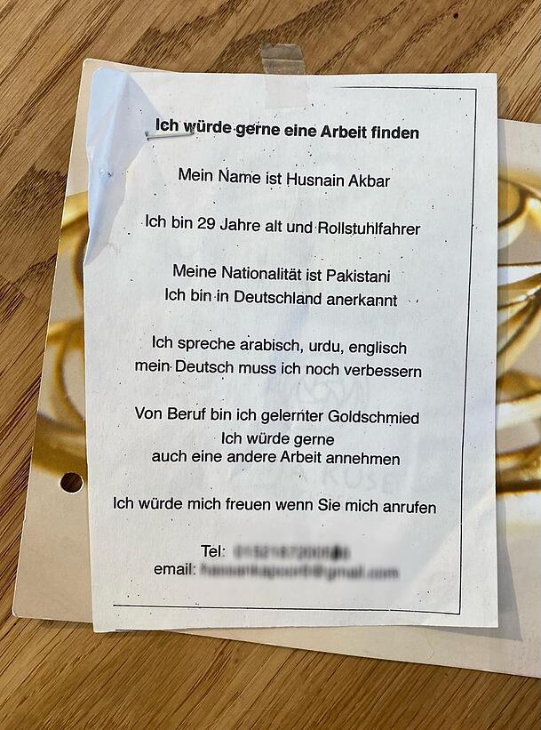 Dieses Flugblatt hat Hassan in jedes "BISS"-Heft gelegt. Dieses Flugblatt hat Hassan in jedes "BISS"-Heft gelegt.