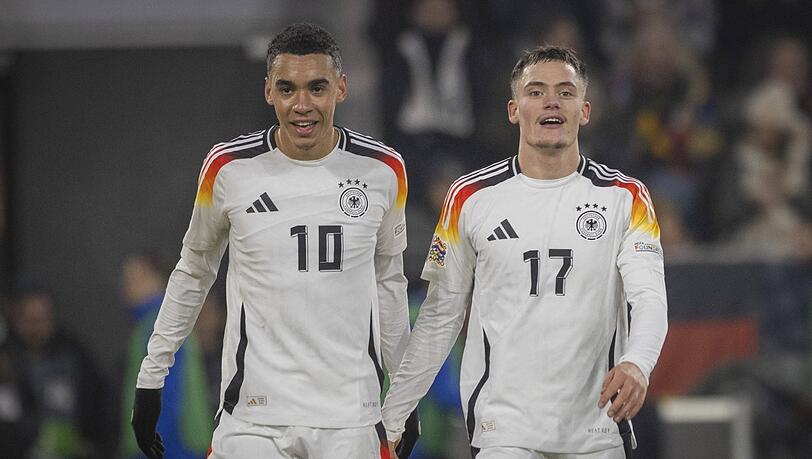 Traumduo in der deutschen Nationalmannschaft und bald wohl zusammen beim FC Bayern: Florian Wirtz (r.) und Jamal Musiala, die beide am liebsten auf der Zehnerposition spielen.