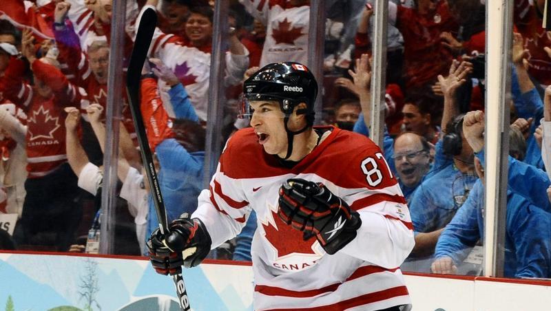 Hier hat Sidney Crosby den Schläger noch in der Hand Hier hat Sidney Crosby den Schläger noch in der Hand