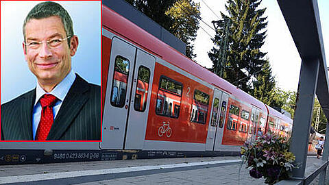 Dominik Brunner (kleines Bild) wurde am 12. September 2009 am S-Bahnhof Solln getötet.