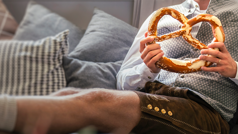 Außen resch, innen weich – so muss eine köstliche Wiesn-Breze sein. Die Original XXL-Brezel von Piller wird seit 1973 auf dem Oktoberfest verkauft.
