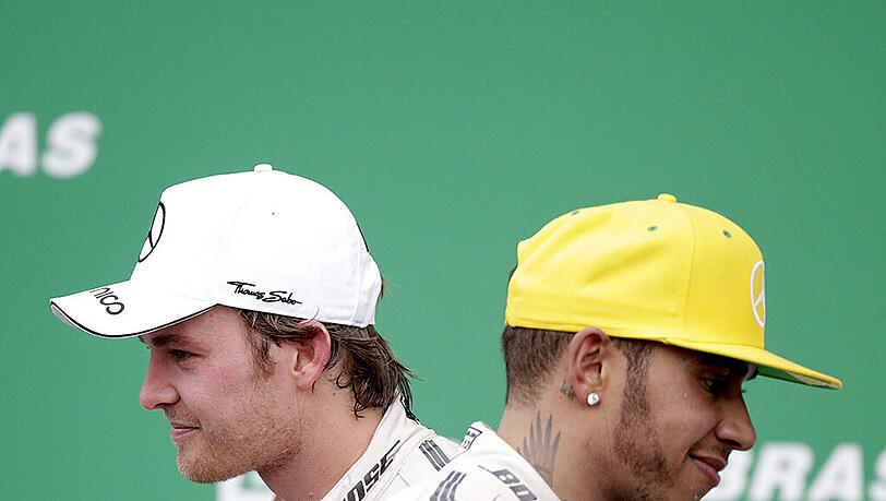 Die Privatfehde zwischen Nico Rosberg (l.) und Lewis Hamilton muss aufhören, sagt Mercedes-Motorsportchef Wolff. Die Privatfehde zwischen Nico Rosberg (l.) und Lewis Hamilton muss aufhören, sagt Mercedes-Motorsportchef Wolff.
