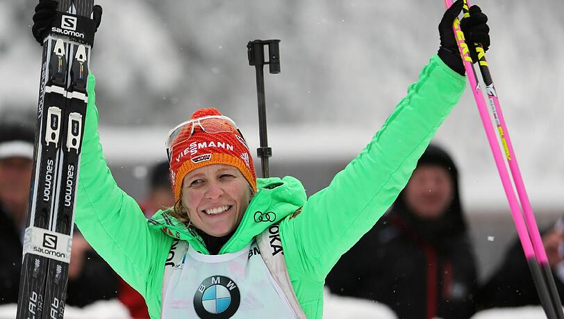 Franziska Hildebrand verpasste beim Massenstart den Sieg nur knapp. Franziska Hildebrand verpasste beim Massenstart den Sieg nur knapp.