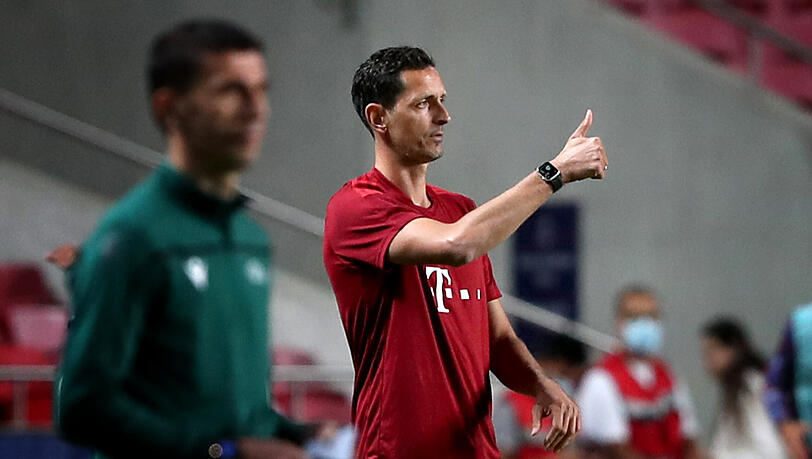Dino Toppmöller vertrat Julian Nagelsmann am Mittwochabend. Dino Toppmöller vertrat Julian Nagelsmann am Mittwochabend.
