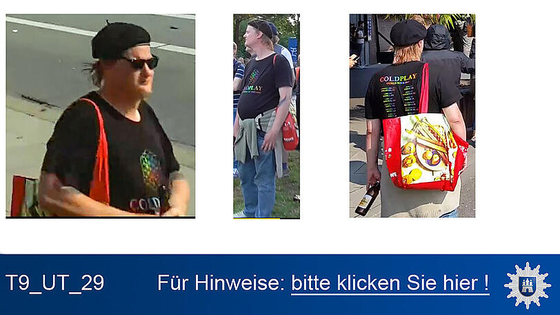 Nach diesen Personen wird öffentlich gefahndet. Die Polizei in Hamburg wird erreicht unter 040/4286-76543.