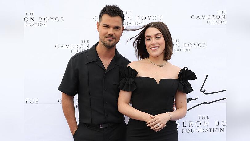 Besuchten zusammen das Konzert von Taylor Swift in London: Taylor Lautner mit seiner Ehefrau Tay Lautner.