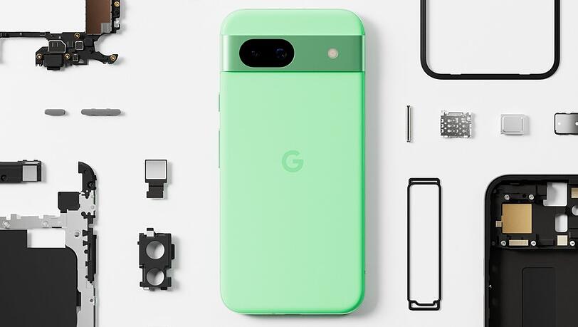 Google führt beim Pixel 8a die Farbe "Aloe" neu in seinem Smartphone-Line-up ein.