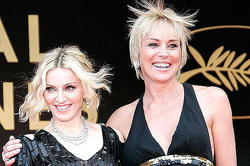 Viel zu tun und vor allem zu zeigen gibt&rsquo;s für die Diven Madonna und Sharon Stone in Cannes.