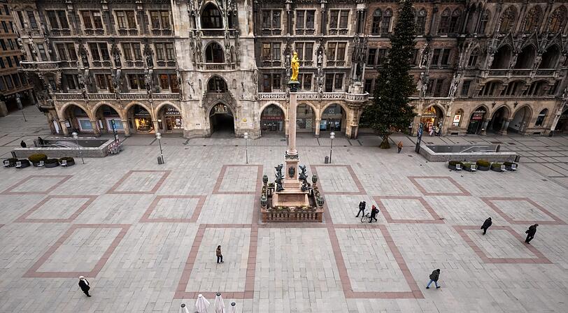 So leer wie der Marienplatz während des Lockdowns, sind auch die städtischen Kassen.
