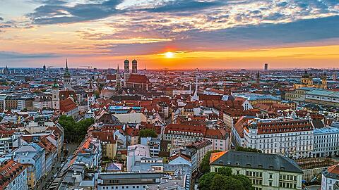 Ein Blick auf München. Der Stadtkämmerer sagt: "Wir können uns aktuell bestimmte Investitionen nicht leisten."