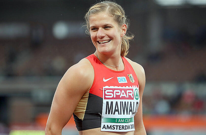 Die deutsche Hürdenläuferin Anna Maiwald.