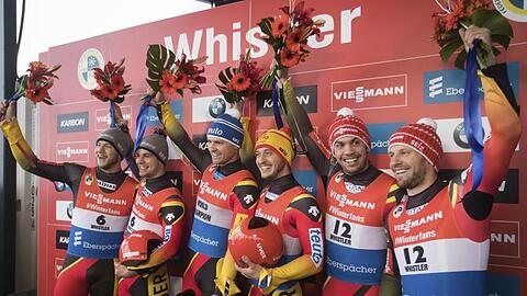 Die deutschen Rodler beherrschten in Whistler die Doppelsitzer-Konkurrenz.