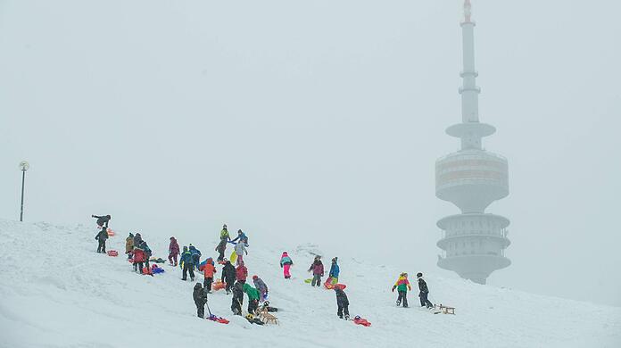 2019 lag im Olympiapark ein bisserl mehr Schnee als aktuell. (Archivbild)
