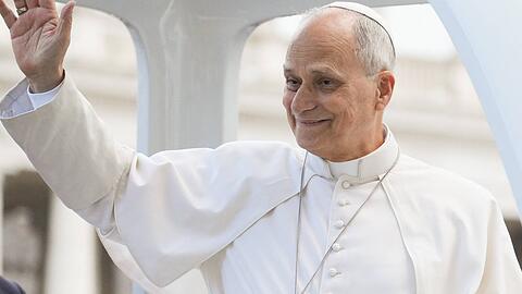 Papst Leo XIV. am 21. Oktober auf dem Petersplatz.