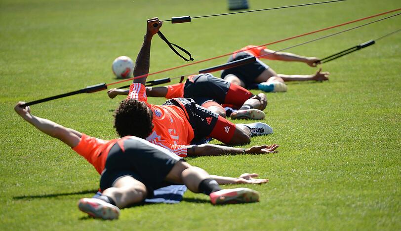 Gute Stimmung am Gardasee: Neue Bilder aus dem Trainingslager des FC Bayern.