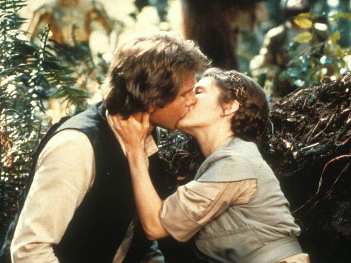 Harrison Ford und Carrie Fisher in "Stars Wars - Die Rückkehr der Jedi-Ritter"