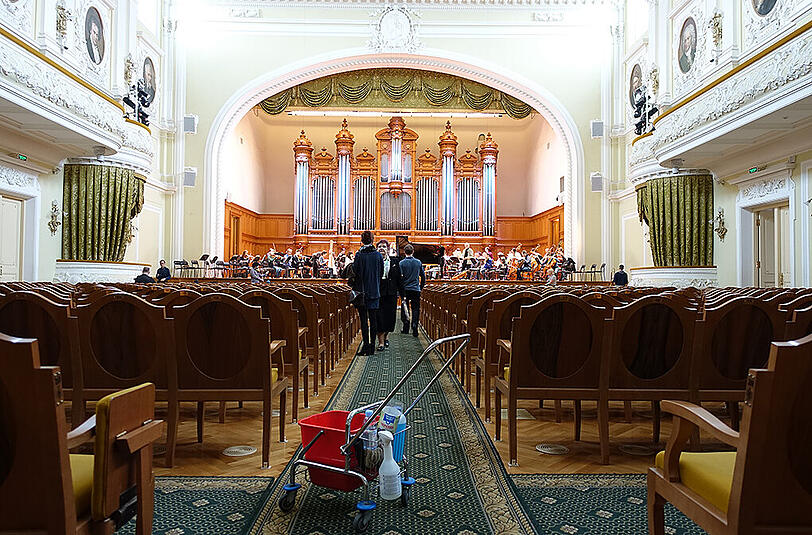 Die Münchner Philharmoniker zu Gast in München. Die Bilder von Konzert und Generalprobe.