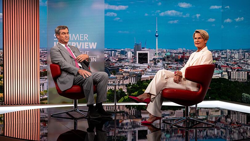 CSU-Chef Söder gab der ARD ein Sommerinterview. CSU-Chef Söder gab der ARD ein Sommerinterview.