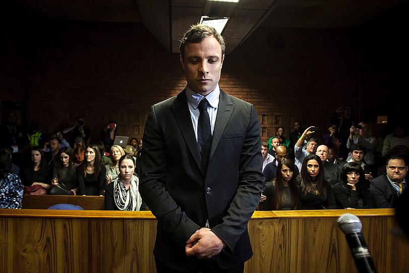 Oscar Pistorius während der Verhandlung in Pretoria. Jetzt hat das Berufungsgericht auf Mord entschieden.