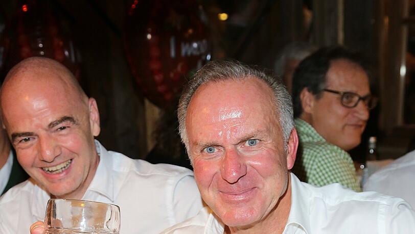 Karl Heinz Rummenigge und Gianni Infantino (Fifa-Präsident)