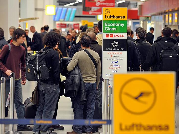 Warten auf den Check-In