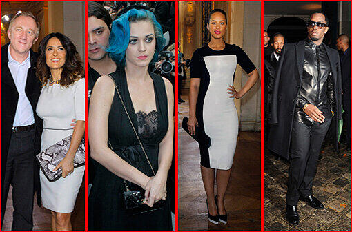 Salma Hayek, P. Diddy, Katy Perry und Co.: Staraufgebot bei den Pariser Modenschauen - sehen Sie hier die Bilder...