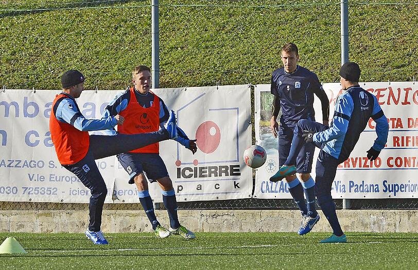 Die Löwen im Trainingslager in Brescia.