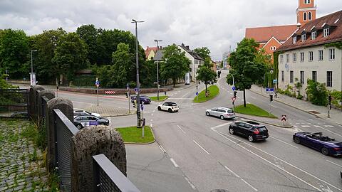 Die Kreuzung am Giesinger Berg.