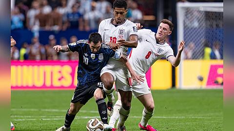 Jude Bellingham und Co. mussten sich am Mittwoch gegen das Team um Messi geschlagen geben.