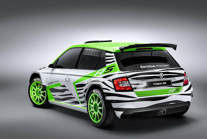 Schon im Stand schnell: Die Rallye-Version des Skoda Fabia.
