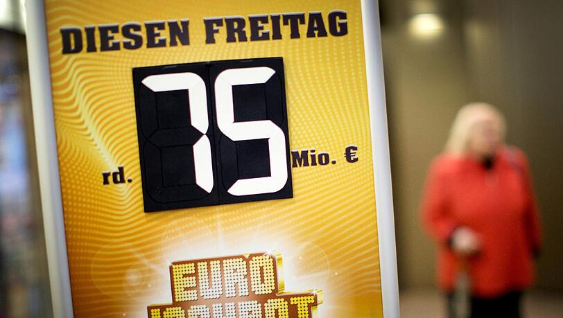 Am Freitag liegen 75 Millionen Euro im Eurojackpot-Topf Am Freitag liegen 75 Millionen Euro im Eurojackpot-Topf