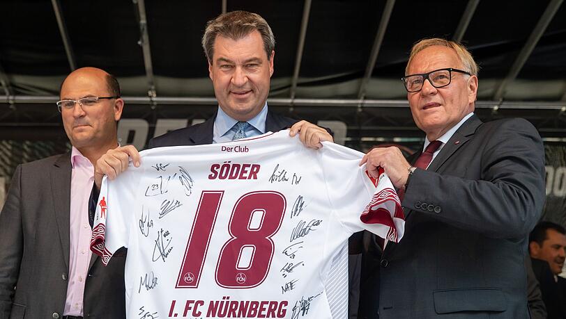 Bayerns Ministerpräsident Markus Söder ist Nürnberg-Anhänger.