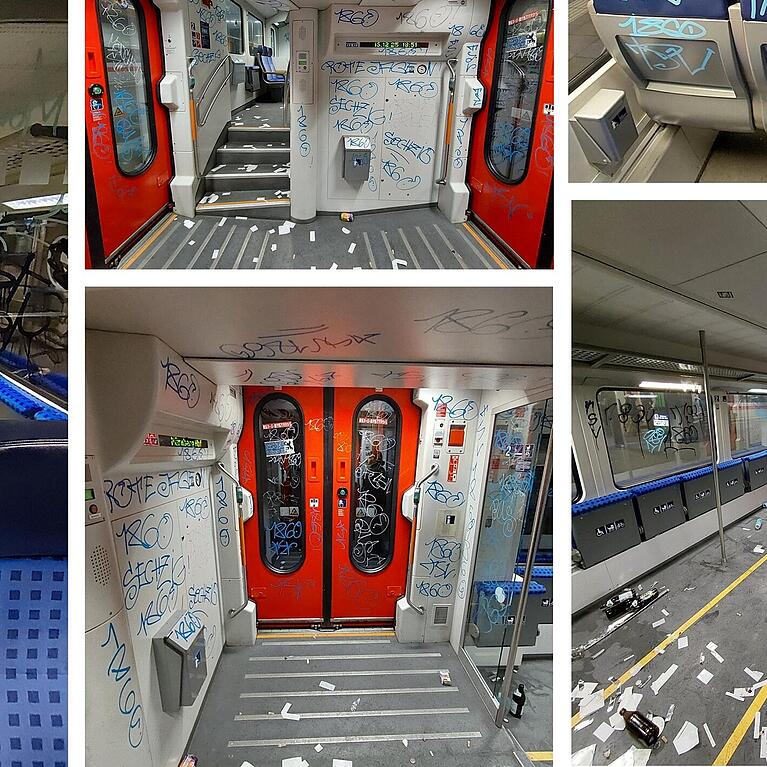 Fans des TSV 1860 haben sich nach dem Ausw&auml;rtsspiel beim FC Ingolstadt in Z&uuml;gen ausgetobt.