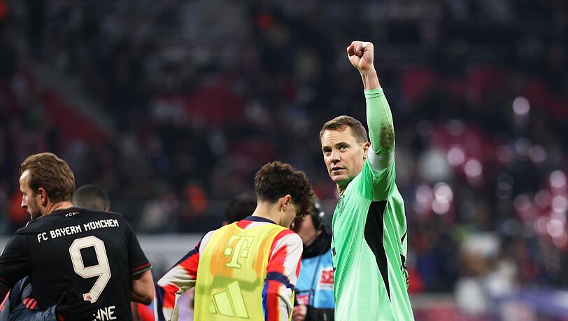 Bayern-Torwart Manuel Neuer jubelt &uuml;ber den n&auml;chsten Kantersieg.