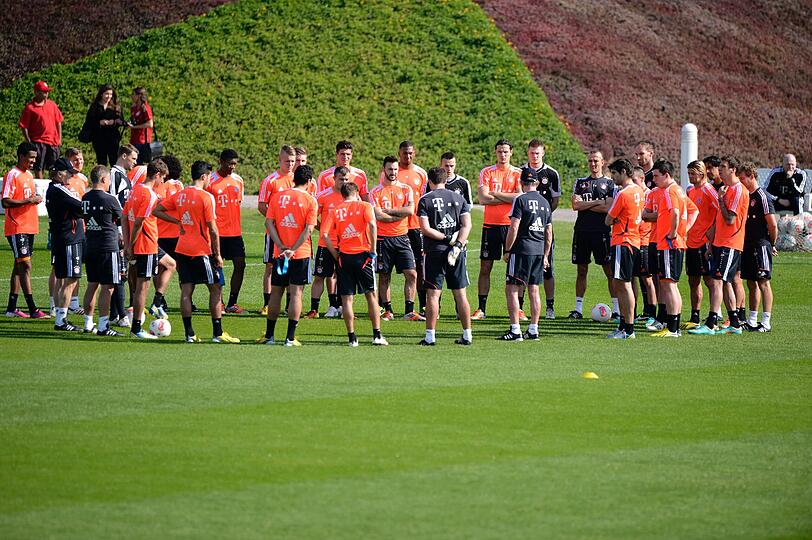 Die Bayern im Trainingslager in Doha, Tag 2.