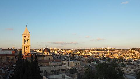 Kaiser Wilhelm II. ließ die Erlöserkirche Ende des 19. Jahrhunderts in der Altstadt von Jerusalem in unmittelbarer Nähe der Grabeskirche bauen, die im Jahr 335 nach Christus geweiht wurde. (Archivbild)