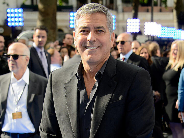 George Clooney bei der Premiere seines neuen Streifens "A World Beyond"